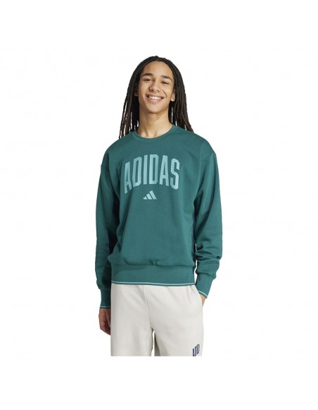 Sudadera ADIDAS M COLLEGIATE SW-JM1733-VERDE-HOMBRE