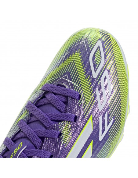 Bota de Futbol ADIDAS F50 LEAGUE MG J-JH7752-GRIS CLARO de UNISEX JUNIOR