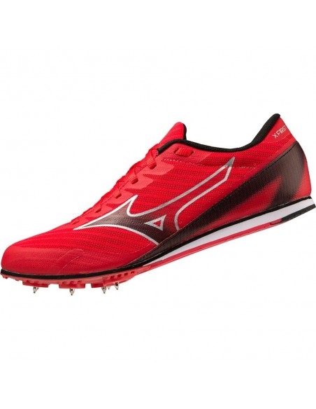 ZAPATILLA DE CLAVOS MIZUNO X FIRST 2-U1GA2332-03-ROJO-NEGRO-UNISEX