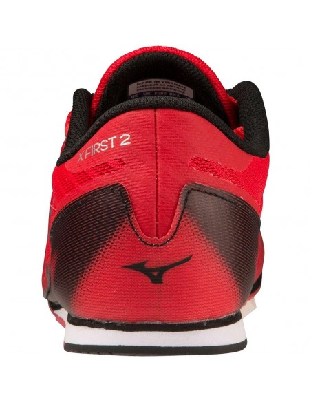 ZAPATILLA DE CLAVOS MIZUNO X FIRST 2-U1GA2332-03-ROJO-NEGRO-UNISEX