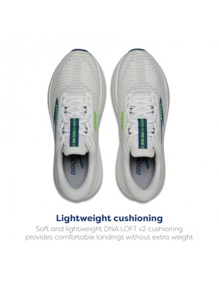 BROOKS REVEL MAX MEN WHITE/GREEN