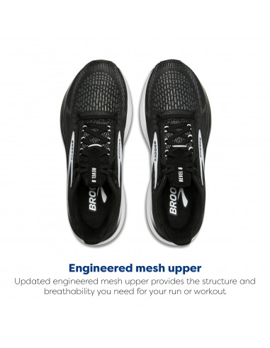 BROOKS REVEL 8 WOMAN BLACK/WHITE