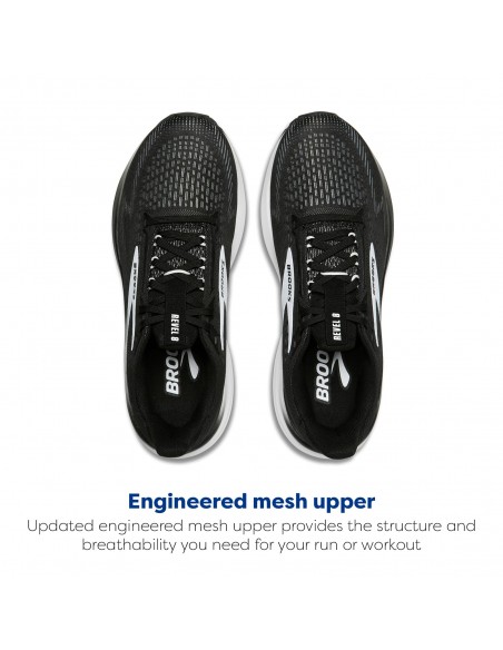 BROOKS REVEL 8 WOMAN BLACK/WHITE