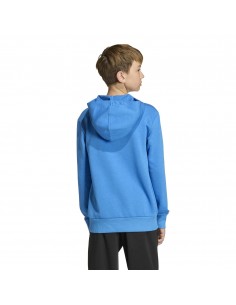 SUDADERA AZUL LOGO ADIDAS NIÑO 2