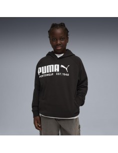 SUDADERA CAPUCHA NEGRA LOGO PUMA NIÑO 2