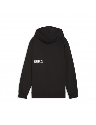 SUDADERA CAPUCHA NEGRA LOGO PUMA NIÑO