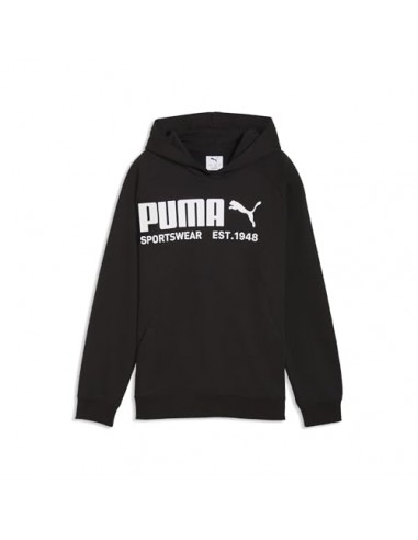SUDADERA CAPUCHA NEGRA LOGO PUMA NIÑO