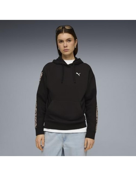 SUDADERA CAPUCHA NEGRA MUJER PUMA
