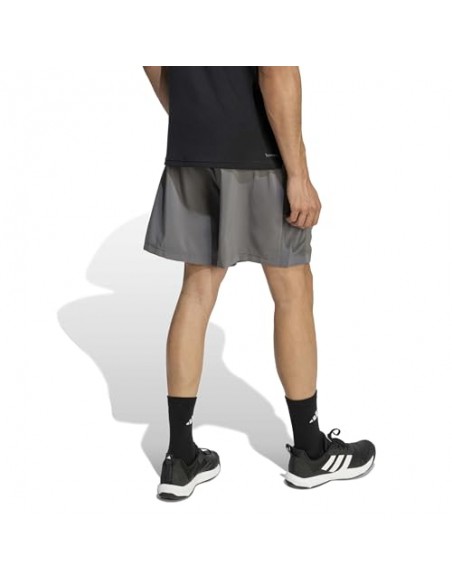 PANTALÓN TÉCNICO CORTO GRIS ADIDAS