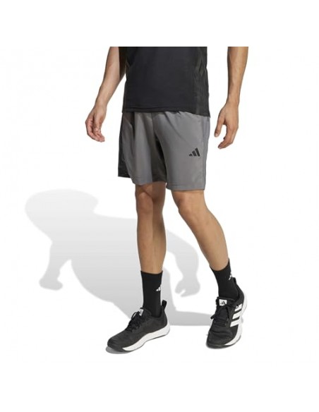 PANTALÓN TÉCNICO CORTO GRIS ADIDAS