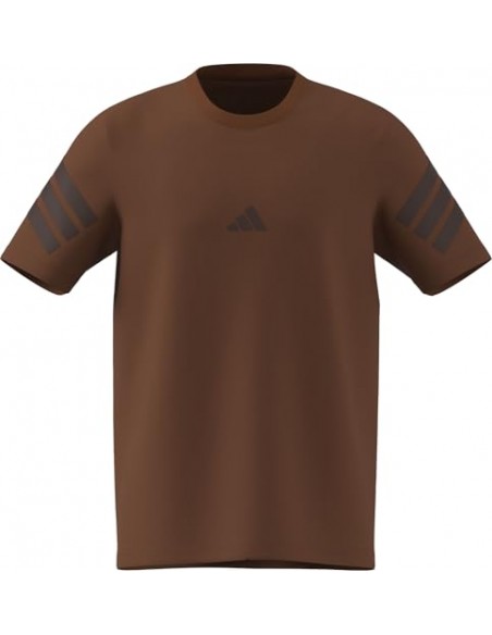 CAMISETA MANGA CORTA MARRÓN ADIDAS HOMBRE