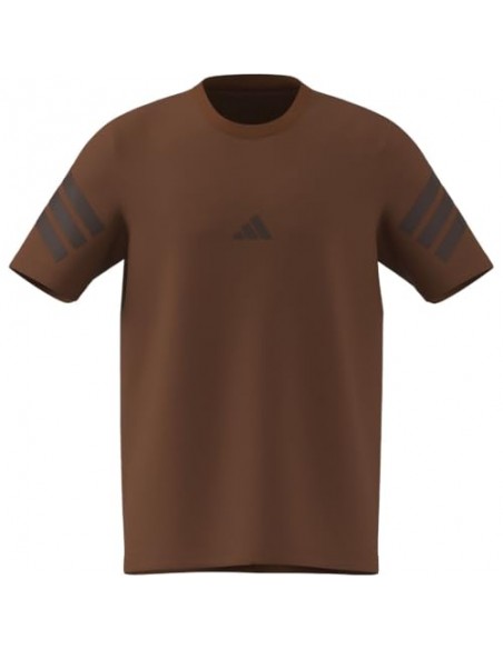 CAMISETA MANGA CORTA MARRÓN ADIDAS HOMBRE