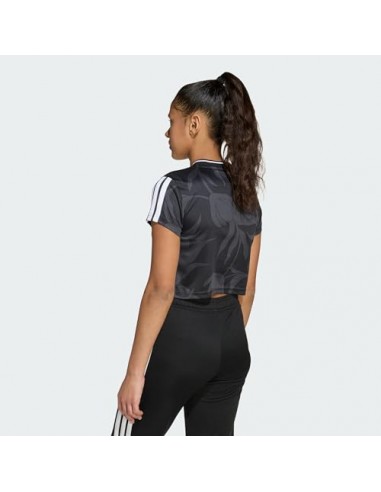 CROP TOP ADIDAS HOT CR AOP T NEGRO