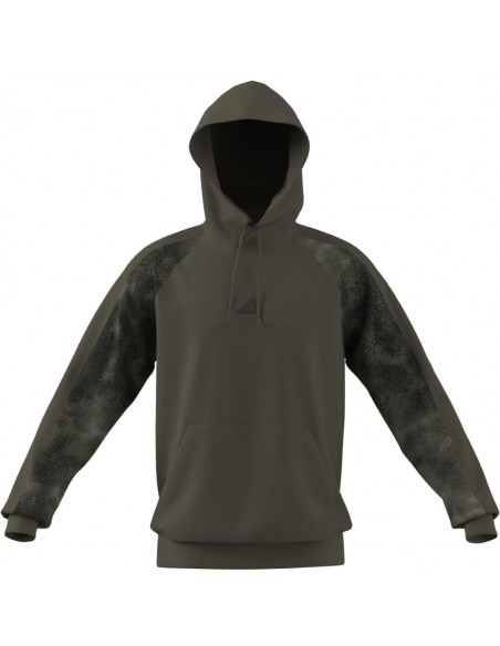 SUDADERA VERDE ESTAMPADO MILITAR ADIDAS HOMBRE
