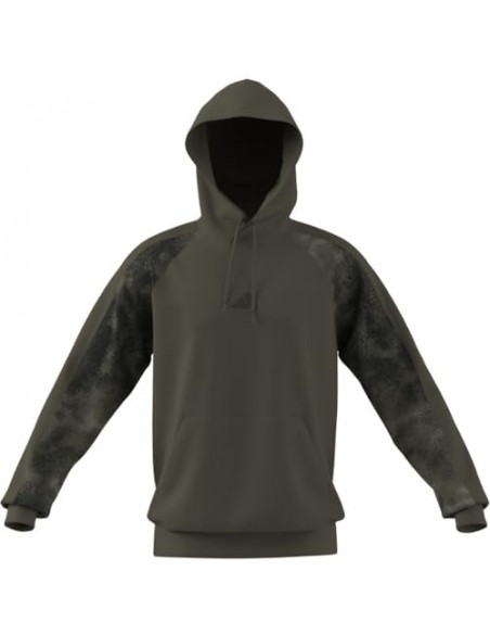 SUDADERA VERDE ESTAMPADO MILITAR ADIDAS HOMBRE