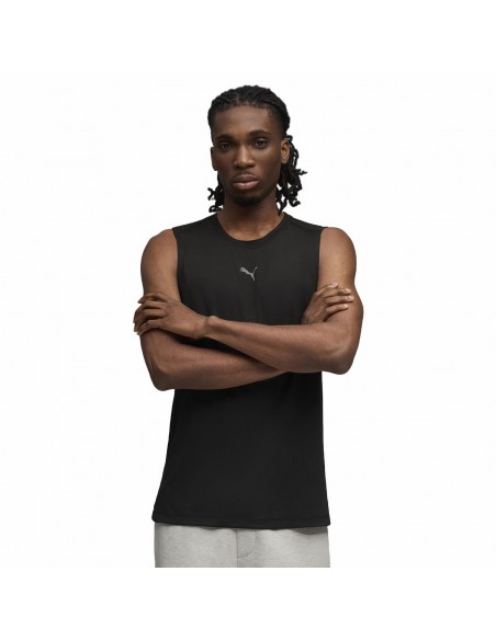 CAMISETA TÉCNICA NEGRA MANGA SISA HOMBRE PUMA