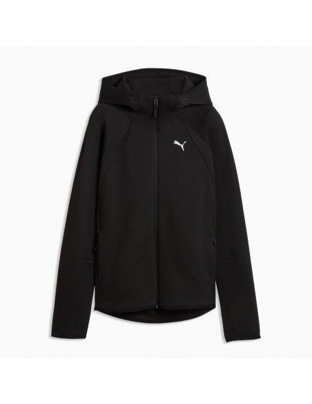 CHAQUETA CREMALLERA CHANDAL MUJER NEGRA PUMA