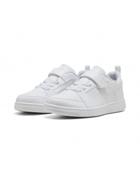 Bota Puma-Puma Rebound V6 Lo AC+ PS-397419-03-BLANCO-GRISES UNISEX JUNIOR