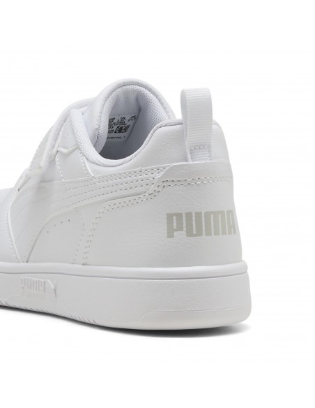 Bota Puma-Puma Rebound V6 Lo AC+ PS-397419-03-BLANCO-GRISES UNISEX JUNIOR
