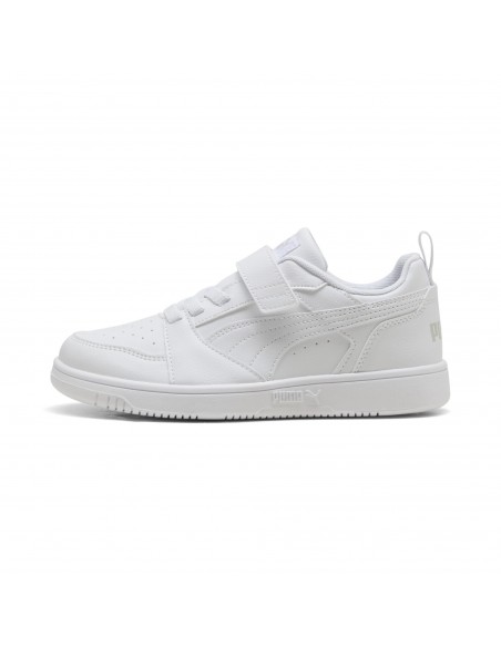 Bota Puma-Puma Rebound V6 Lo AC+ PS-397419-03-BLANCO-GRISES UNISEX JUNIOR