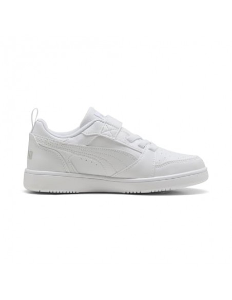 Bota Puma-Puma Rebound V6 Lo AC+ PS-397419-03-BLANCO-GRISES UNISEX JUNIOR