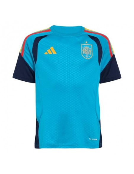 CAMISETA ENTRENAMIENTO ESPAÑA AZUL TURQUESA ADIDAS