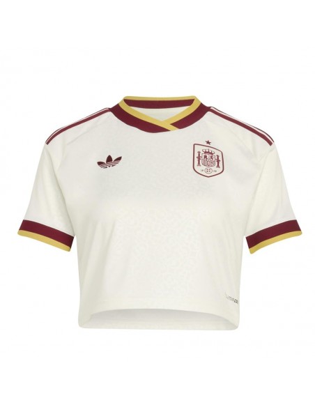 CAMISETA POR ENCIMA DE LA CINTURA DE SEGUNDA EQUIPACIÓN ESPAÑA 2026 MUJER ADIDAS