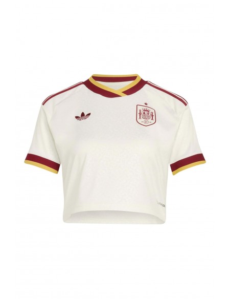 CAMISETA POR ENCIMA DE LA CINTURA DE SEGUNDA EQUIPACIÓN ESPAÑA 2026 MUJER ADIDAS