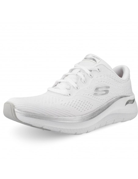 Calzado multideporte-Skechers ARCH FIT 2.0-GLOW THE DISTANC 150067-WSL MUJER-BLANCO