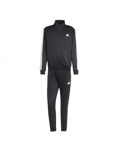 Chandal Adidas-M 3S FL TT TS-JI8878 NEGRO-HOMBRE
