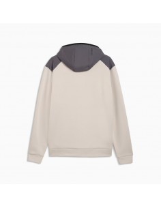 Sudadera Beige Puma PUMATECH Material Mix Full-Zip Hoodie DK