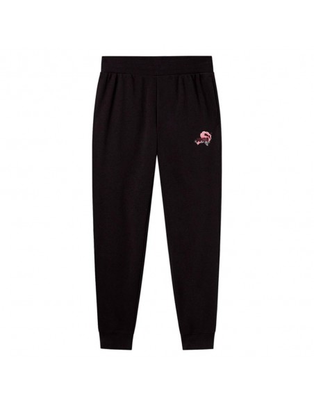 Pantalon Chandal Puma-ESS+ FLORAL SWEATPANTS TR-689042-01-NEGRO MUJER