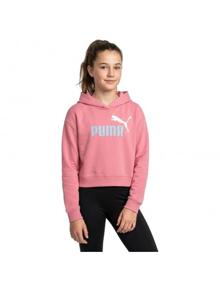 SUDADERA CAPUCHA ROSA PUMA NIÑA