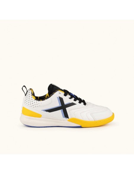 Zapatillas Fútbol Sala Blancas Munich Rondito Kid 21