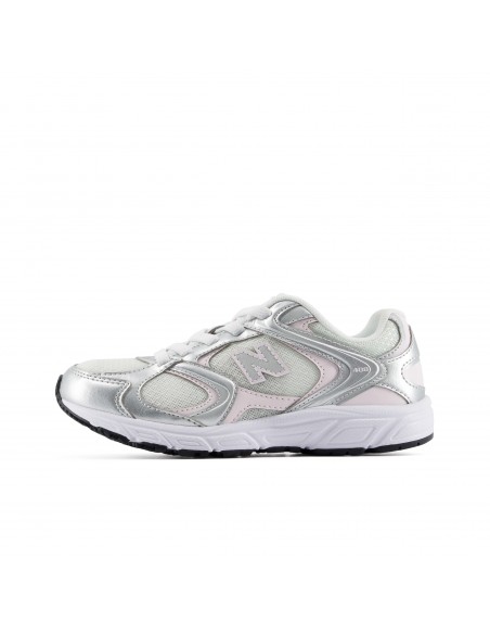 NEW BALANCE NIÑA PLATEADA P4088NR DEPORTIVAS