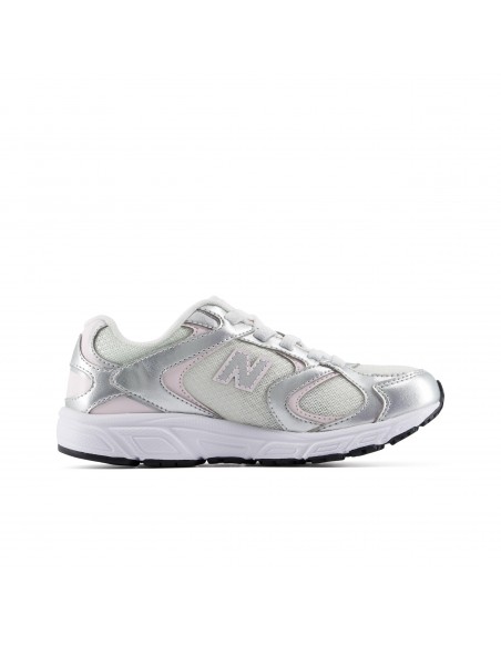 NEW BALANCE NIÑA PLATEADA P4088NR DEPORTIVAS