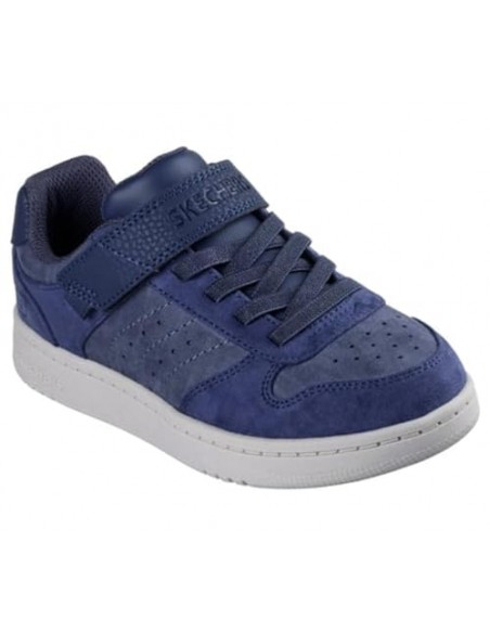 Calzado multideporte-SKECHERS QUICK STREET-SMOOTH AVENUE-418023L-NVY-NIÑO-AZUL MARINO