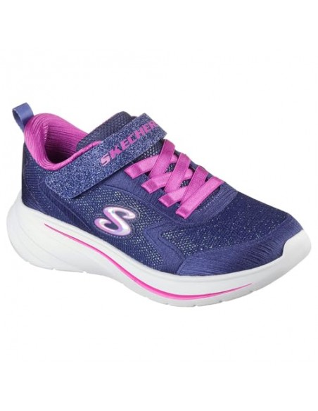 Calzado multideporte-SKECHERS WAVE 92-303557L-NVY-NIÑA-AZUL MARINO