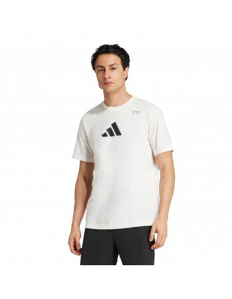 Camiseta manga corta ADIDAS M TR CAT G T-JM8976-BEIGE-HOMBRE