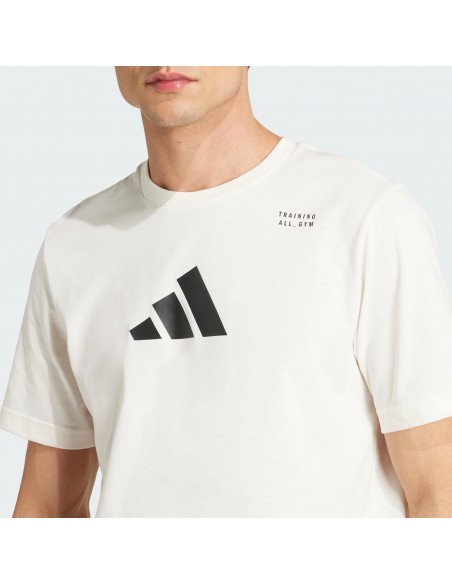 Camiseta manga corta ADIDAS M TR CAT G T-JM8976-BEIGE-HOMBRE