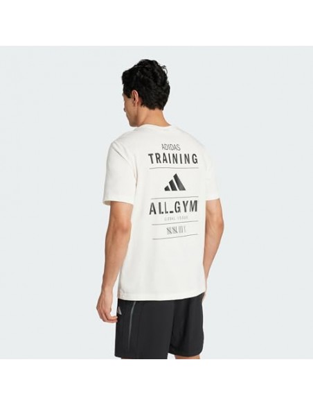 Camiseta manga corta ADIDAS M TR CAT G T-JM8976-BEIGE-HOMBRE