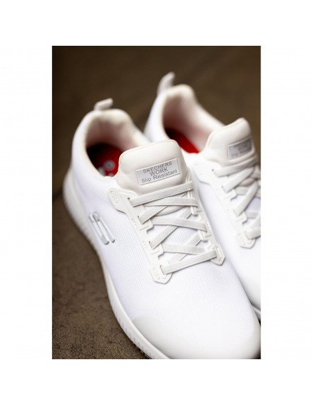 Calzado multideporte-SKECHERS SQUAD SR-200051EC-WHT-HOMBRE-BLANCO