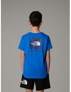 CAMISETA TNF BOY'S BOX NSE S/S TEE - AZUL 2