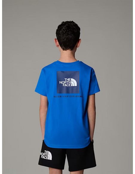 CAMISETA TNF BOY'S BOX NSE S/S TEE - AZUL