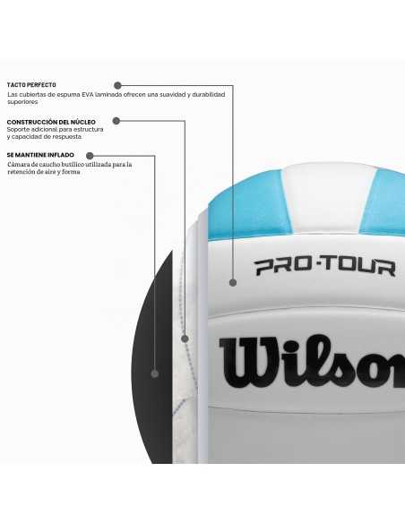 WILSON PRO TOUR VB NEW Sky Blue/White