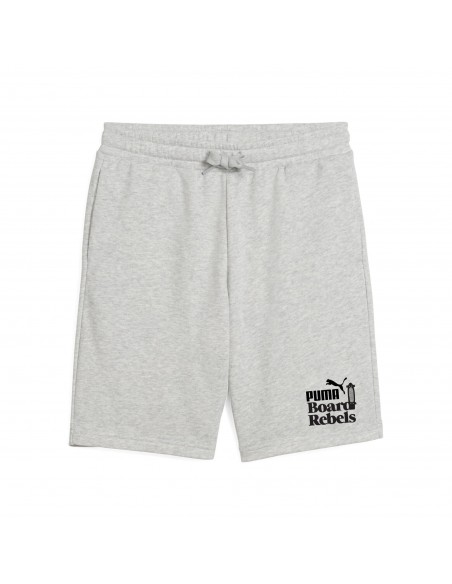 Pantalón corto Puma-MID90S Long Shorts TR B-685151-04-GRIS CLARO UNISEX JUNIOR
