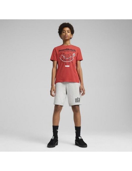Pantalón corto Puma-MID90S Long Shorts TR B-685151-04-GRIS CLARO UNISEX JUNIOR