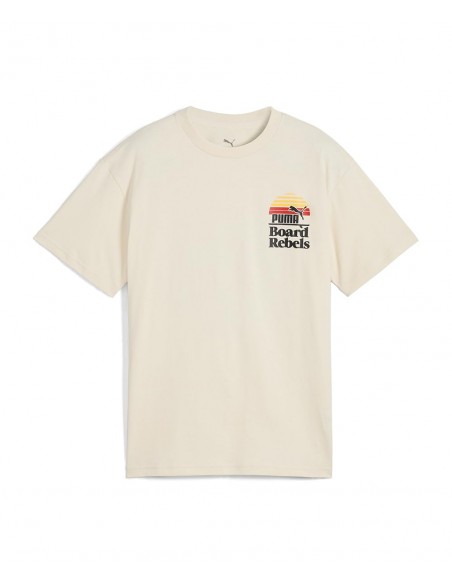 Camiseta manga corta Puma-MID90S Graphic Tee IV B-685153-87-BLANCO UNISEX JUNIOR