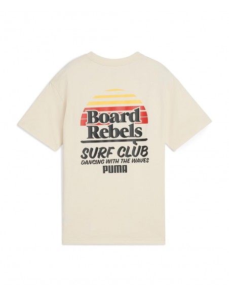 Camiseta manga corta Puma-MID90S Graphic Tee IV B-685153-87-BLANCO UNISEX JUNIOR