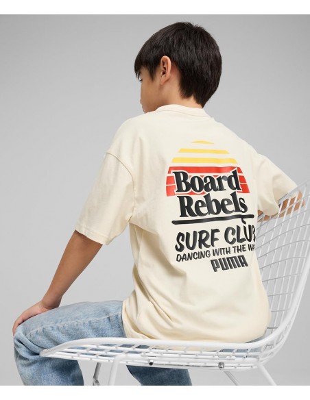 Camiseta manga corta Puma-MID90S Graphic Tee IV B-685153-87-BLANCO UNISEX JUNIOR